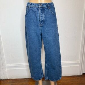 We The Free Women's Deep Trance Dropped Boyfriend Jeans Size 30 Button Fly